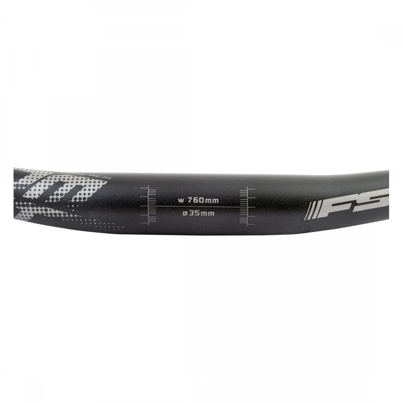 Load image into Gallery viewer, Full Speed Ahead Comet Riser Handlebar 35.0mm Clamp 15mm Rise 760mm Blk Aluminum