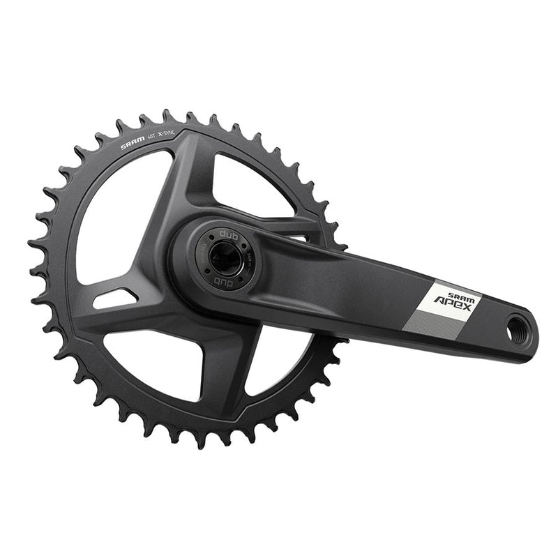 Load image into Gallery viewer, SRAM Apex D1 Crankset Speed: 12, Spindle: 28.99mm, BCD: Direct Mount, 42, DUB, 165mm, Black, Cannondale AI