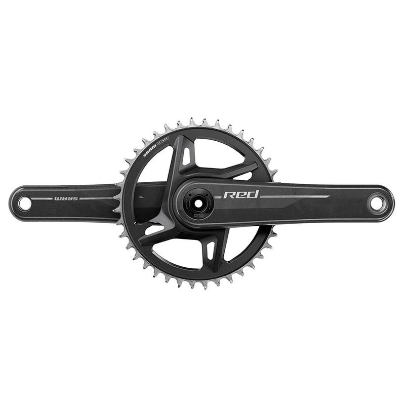 Load image into Gallery viewer, SRAM Red 1x XPLR E1 Crankset, Speed: 12/13, Spindle: 28.99mm, BCD: Direct Mount SRAM 8 Bolt, 42, DUB, 167.5mm, Black,