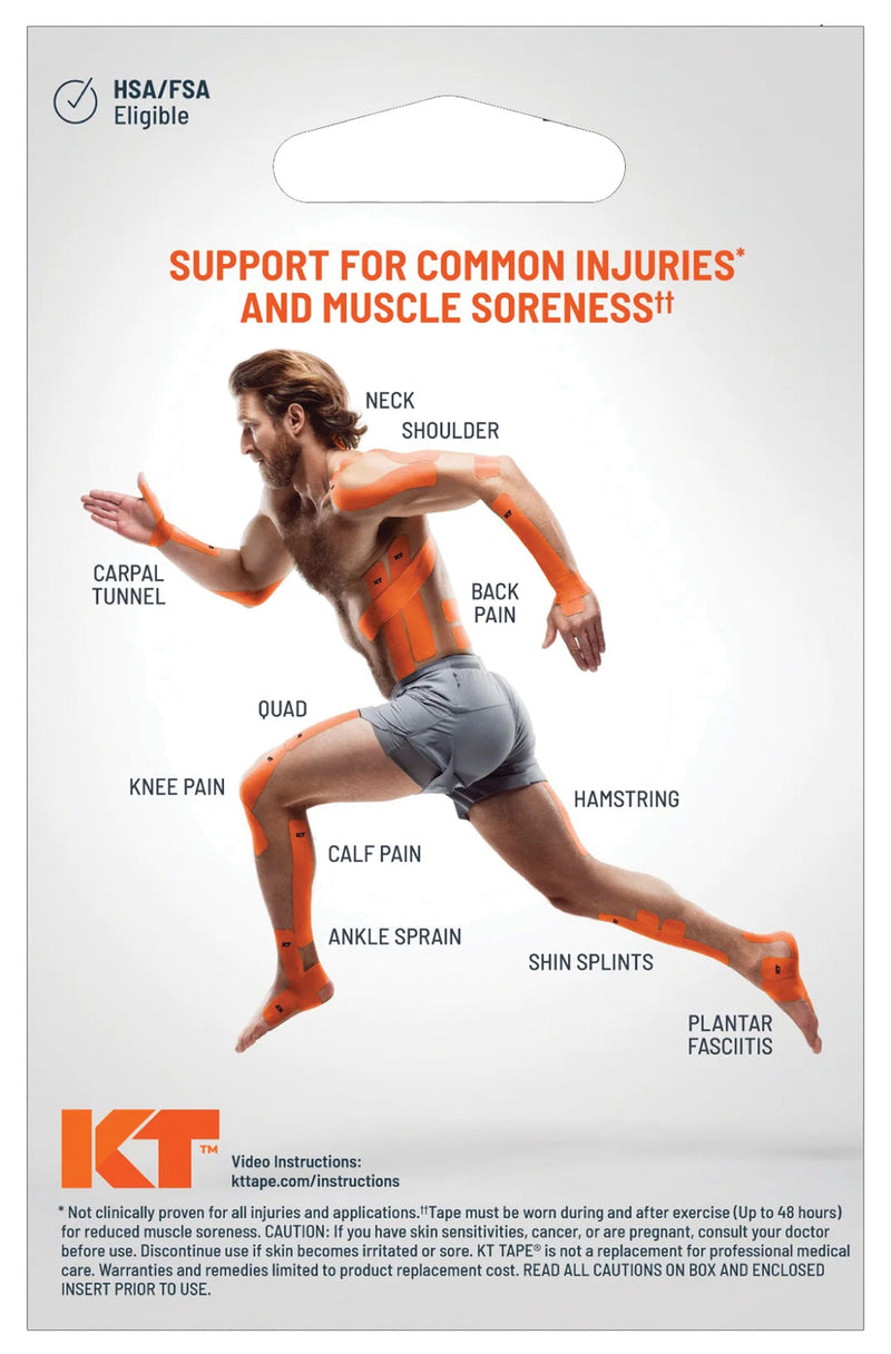 Load image into Gallery viewer, KT Tape Pro Ice 20 Ct 10" Precut Black - Pain Relief and Support for Active Lifestyles