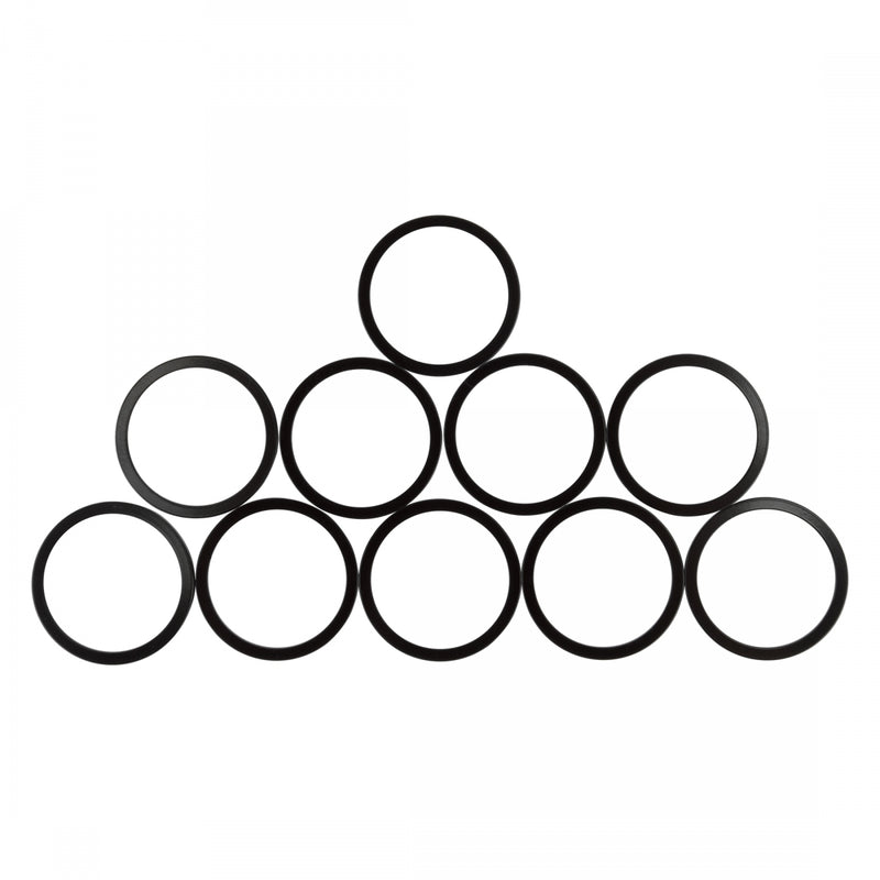 Load image into Gallery viewer, Origin8 Alloy Headset Spacers 1in x 2mm Spacer Black