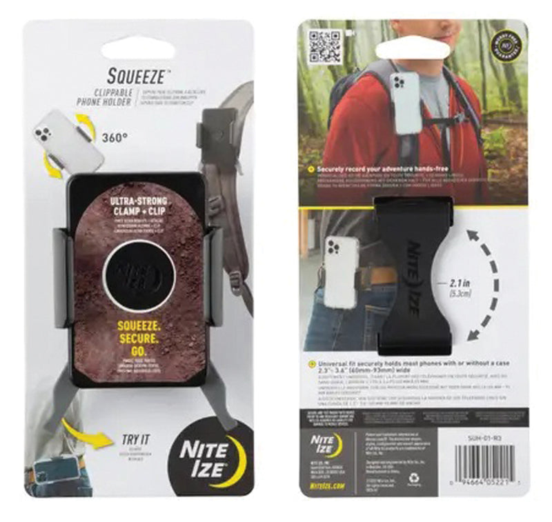 Load image into Gallery viewer, Nite Ize Squeeze Clippable Phone Holder: Secure and Convenient Phone Mount