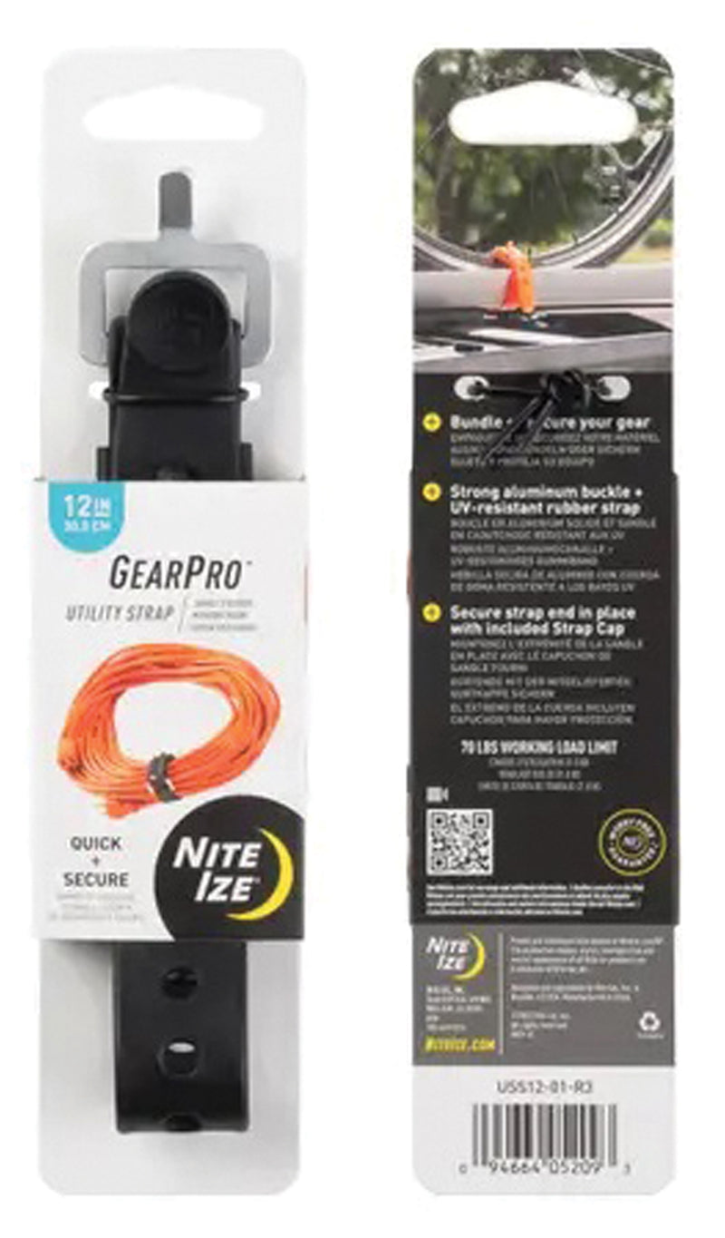 Load image into Gallery viewer, Nite Ize Gearpro Util Strap 12 In Blk