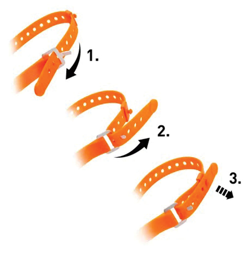Load image into Gallery viewer, Nite Ize GearPro Utility Strap Adjustable Orange 12in x 23mm