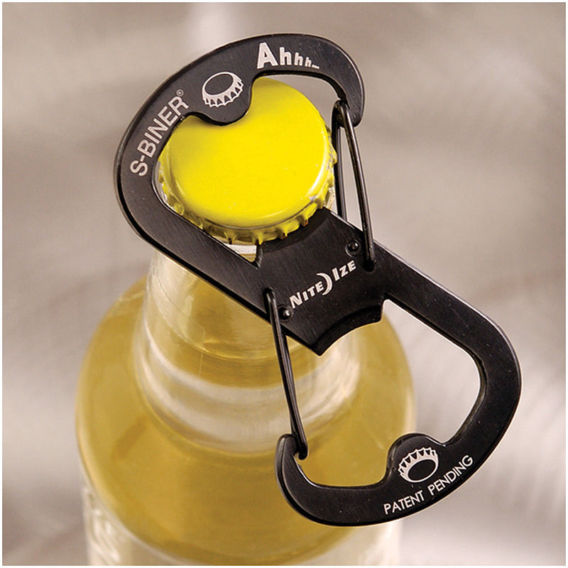 Load image into Gallery viewer, NITE-IZE-S-Biner-Ahhh-Bottle-Opener-Carabiner-Carabiner-Keychain-Lanyard-CBKL0985
