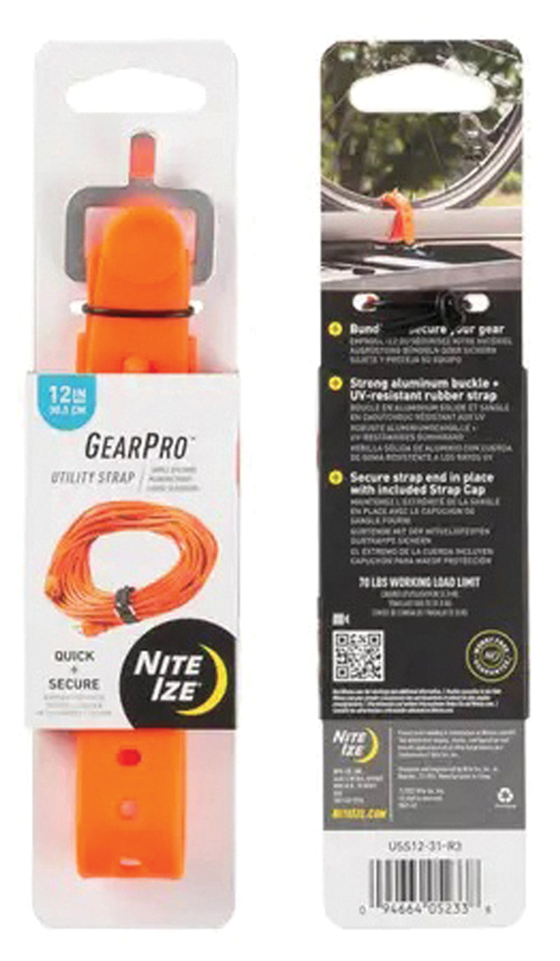 Load image into Gallery viewer, Nite Ize GearPro Utility Strap Adjustable Orange 24in x 27mm
