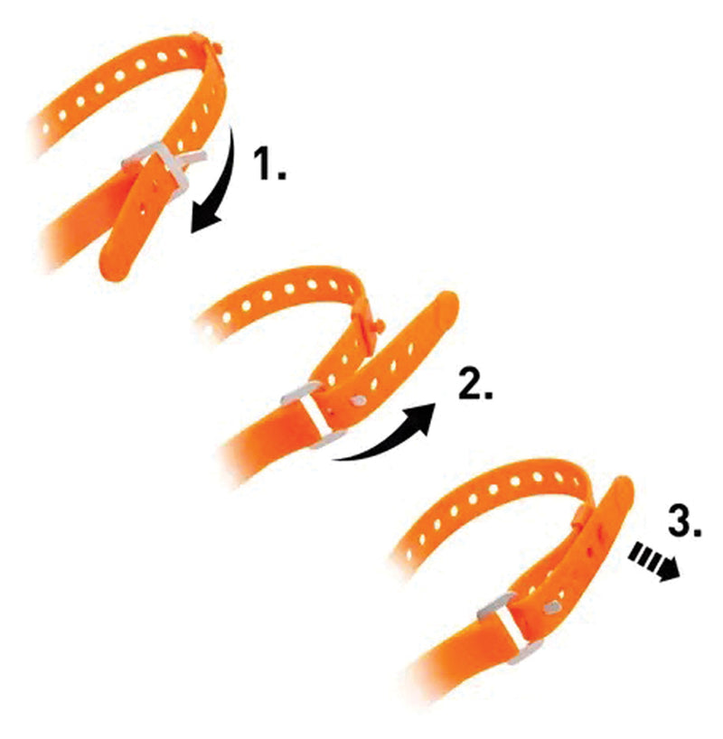 Load image into Gallery viewer, Nite Ize GearPro Utility Strap Adjustable Orange 24in x 27mm
