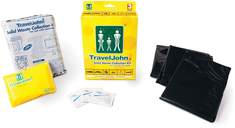 Load image into Gallery viewer, Travel John Solid Waste Collection Kit - Convenient 3-Pack for On-the-Go Relief