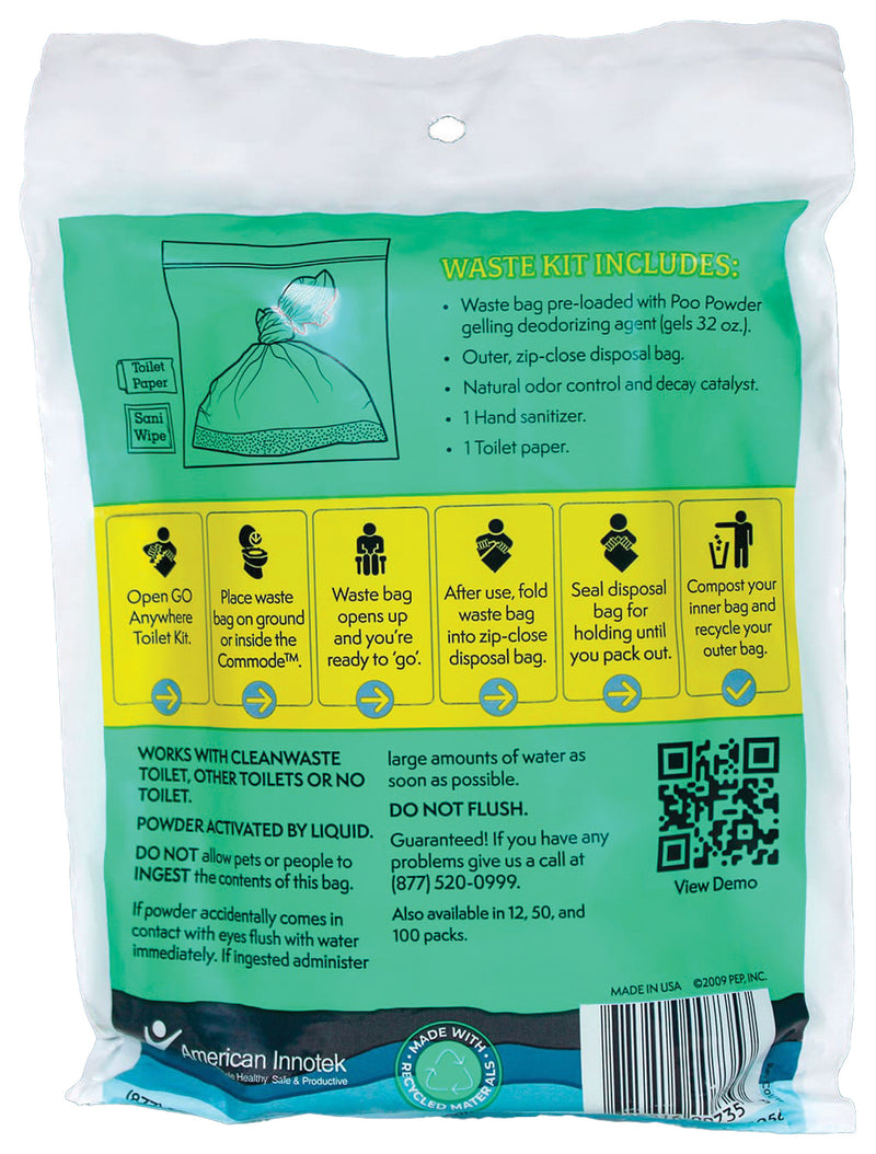 Load image into Gallery viewer, Cleanwaste Green Mountain Bag Single: Portable and Eco-Friendly Waste Disposal Solution