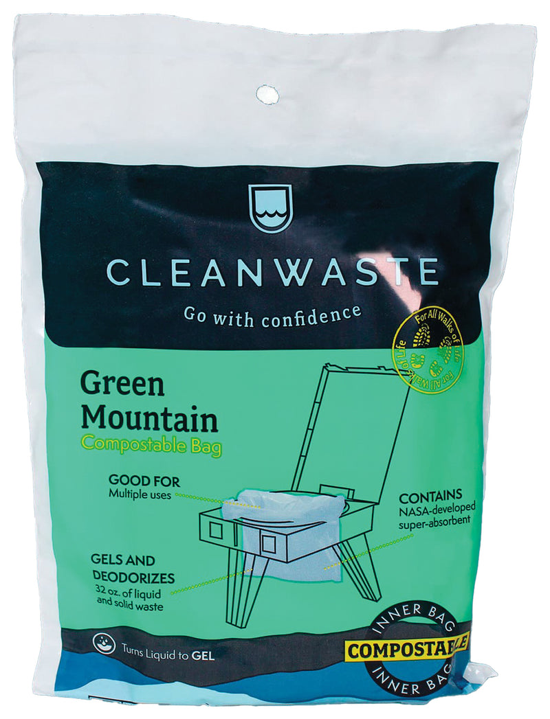 Load image into Gallery viewer, Cleanwaste Green Mountain Bag Single: Portable and Eco-Friendly Waste Disposal Solution