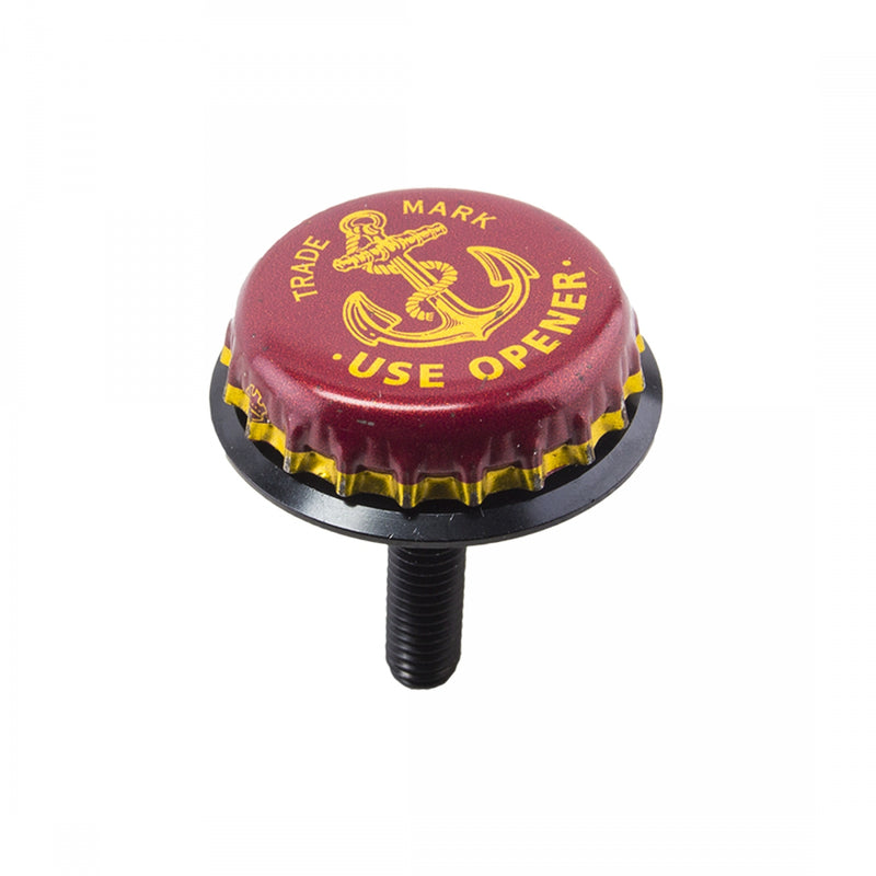 Load image into Gallery viewer, Origin8 Name Yer Poison Top Cap Black Easy To Switch Out Bottle Caps