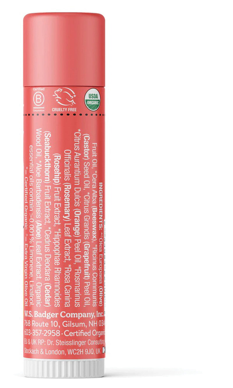 Load image into Gallery viewer, Badger Badger Organic Grapefruit Lip Balm - 0.15oz