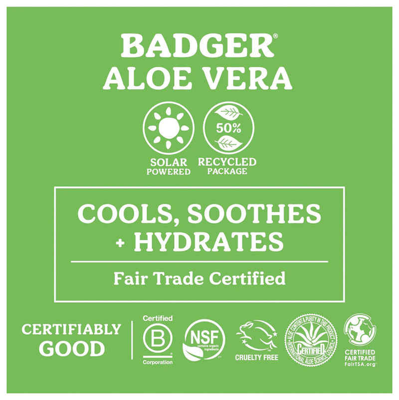 Load image into Gallery viewer, Badger Badger Aloe Vera Gel - Soothing 4 Oz. Gel for Skin Care