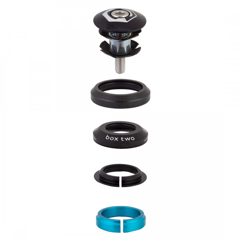 Load image into Gallery viewer, Box Components Two Alloy Integrated Conversion Headset Black IS42/25.4|IS42/26.4