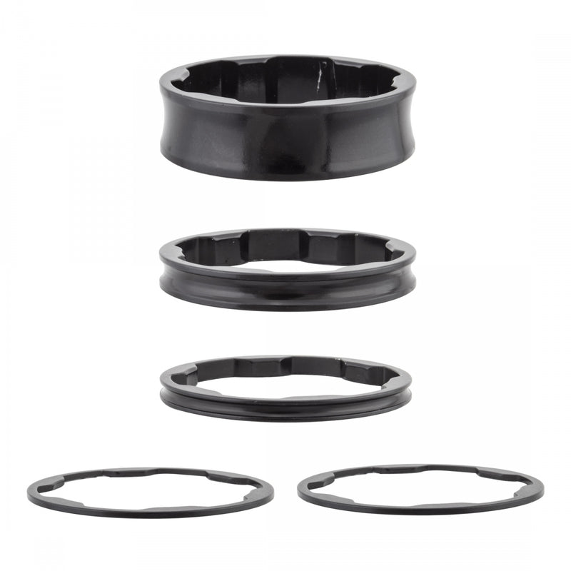 Load image into Gallery viewer, Pack of 2 Box Components Box Two Stem Spacers 1-1/8` Black