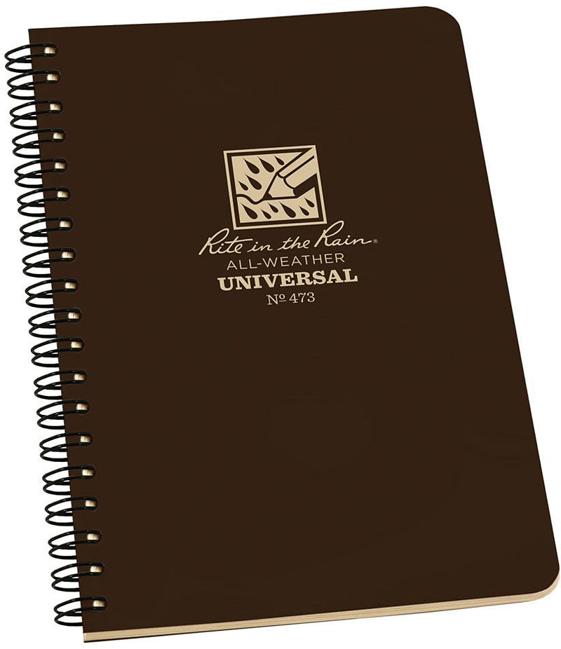 Load image into Gallery viewer, Rite In The Rain Spiral Notebook - Brown, 4 5/8" x 7" All-Weather Journal