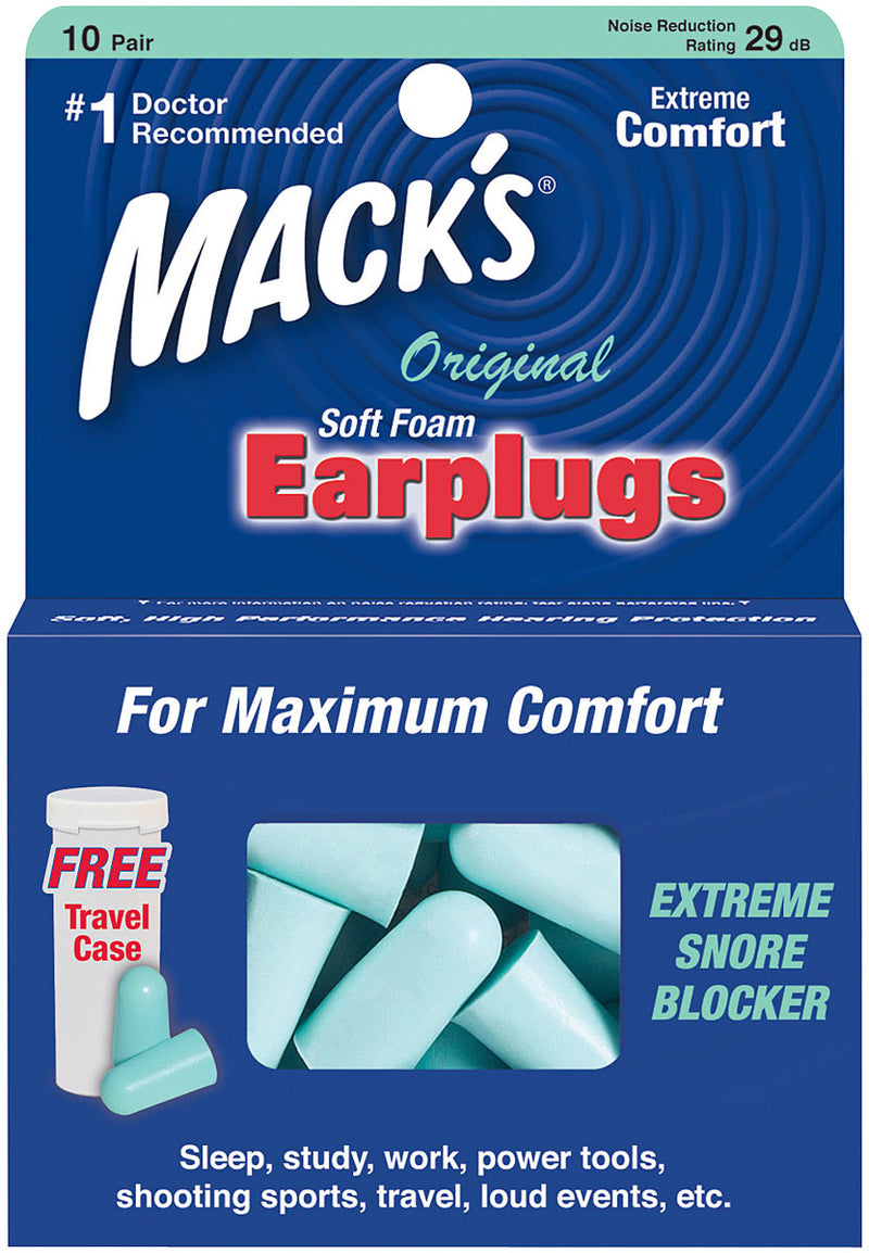 Load image into Gallery viewer, Mack's Original & Slim Fit Soft Foam Earplugs - 10 Pairs for Peaceful Sleep