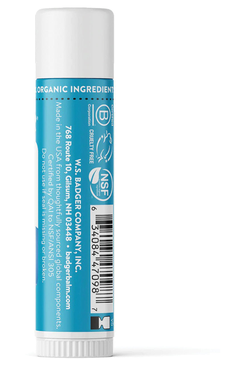 Load image into Gallery viewer, Badger Clear Zinc Lip Balm Stick SPF 15 - Natural Sun Protection for Your Lips