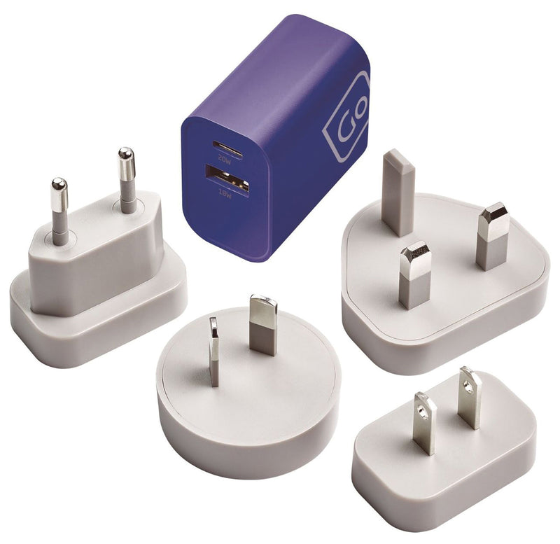 Load image into Gallery viewer, Go Travel Worldwide USB-A & USB-C Charger: Stay Powered Up Anywhere!