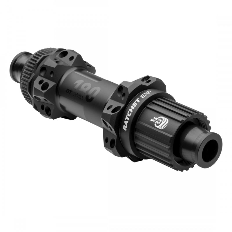 Load image into Gallery viewer, DT Swiss 180 EXP Rear Hub - 12 x 148mm, Center-Lock, Micro Spline, Black, 28H, Straight Pull, 36pt