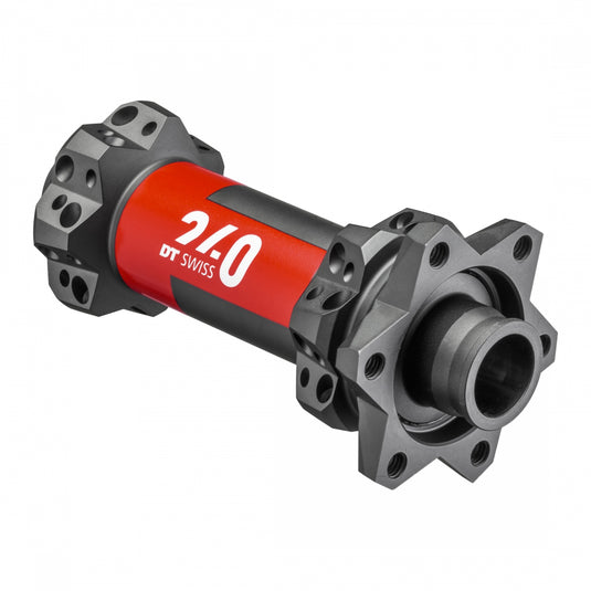 DT Swiss 240 Front Hub - 15 x 110mm, 6-Bolt, Black/Red, 28H