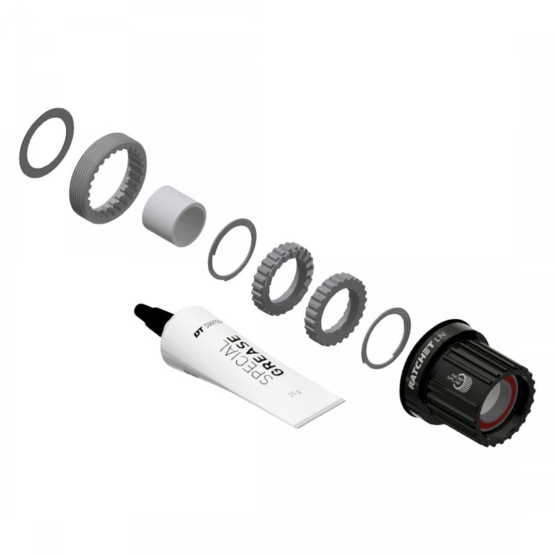 Load image into Gallery viewer, DT Swiss Ratchet LN Freehub Body Upgrade Kit Shimano Micro Spline Sealed Bearing