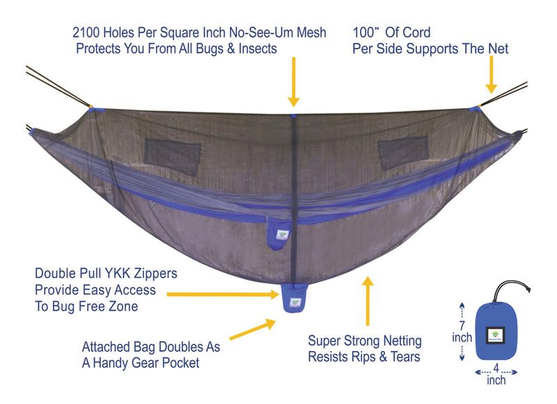Load image into Gallery viewer, Ultimate Protection: Hammock Bliss Mosquito Net Cocoon for Ultralight Hammocks