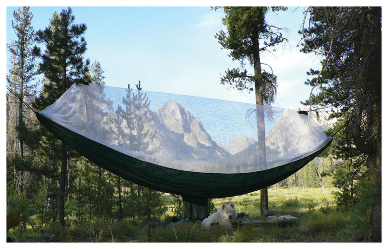 Load image into Gallery viewer, Ultimate Relaxation: Hammock Bliss Mosquito-Free Hammock in Forest Green