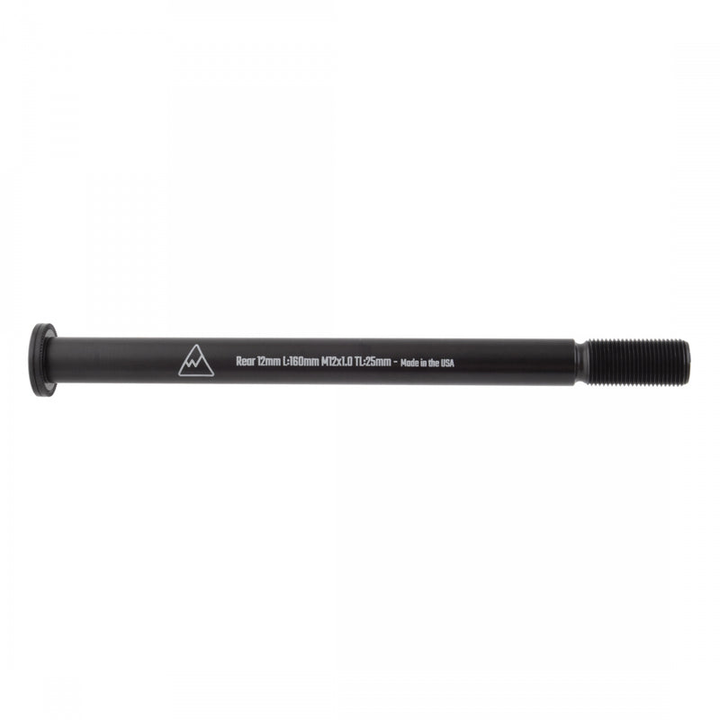 Load image into Gallery viewer, Wheels Manufacturing Rear 12mm Thru Axle, Thru Axle, Rear, Length: 160mm, Thread Length: 25mm, Thread Pitch: M12x1.00