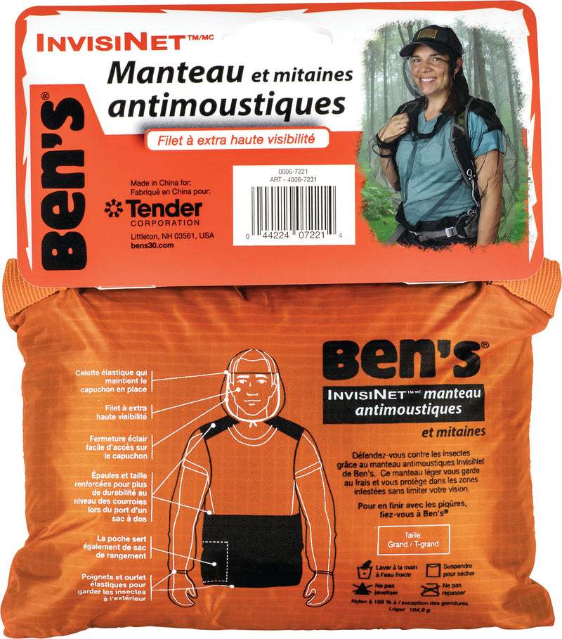 Load image into Gallery viewer, Ben's Invisinet Bug Jacket - L/XL Size with Mosquito Netting for Ultimate Protection