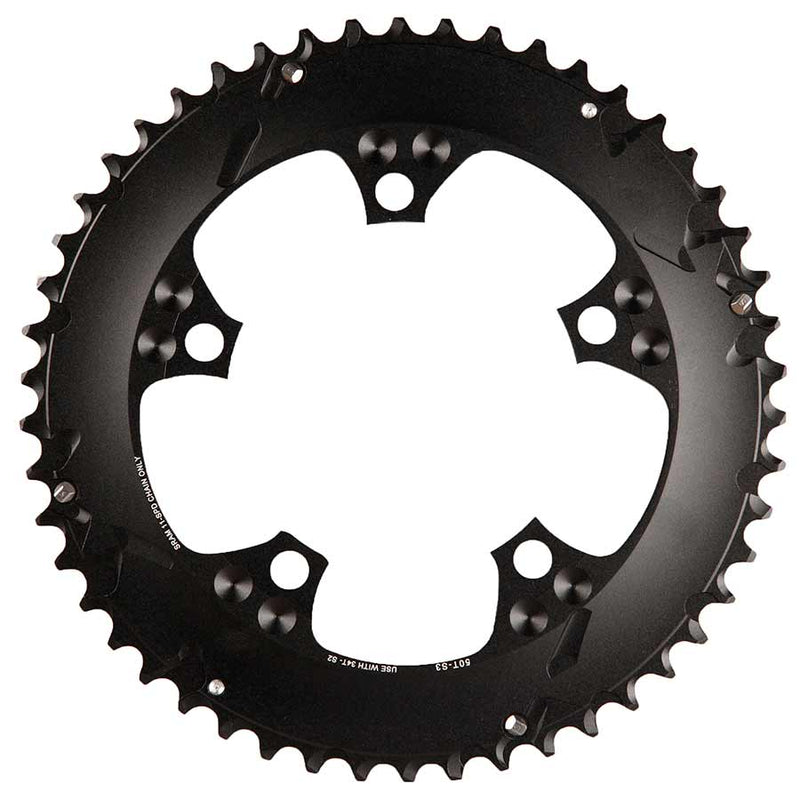 Load image into Gallery viewer, SRAM 50 Teeth Chainring 34t 110 BCD 11-Speed Alloy Black/ Silver Use with 34T
