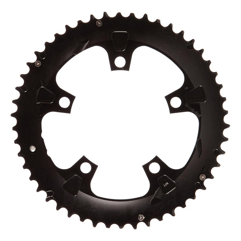 Load image into Gallery viewer, Full Speed Ahead Super Road Chainring 50t 110 BCD 5-Bolt Aluminum Blk/Silver