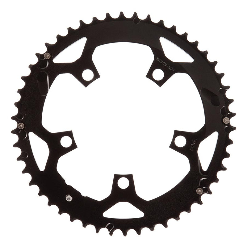Load image into Gallery viewer, FSA 50T 10/11sp. BCD: 110mm, 5 Bolts, Pro Road, Outer Chainring, For Double, Aluminum, Black, 371-0250F