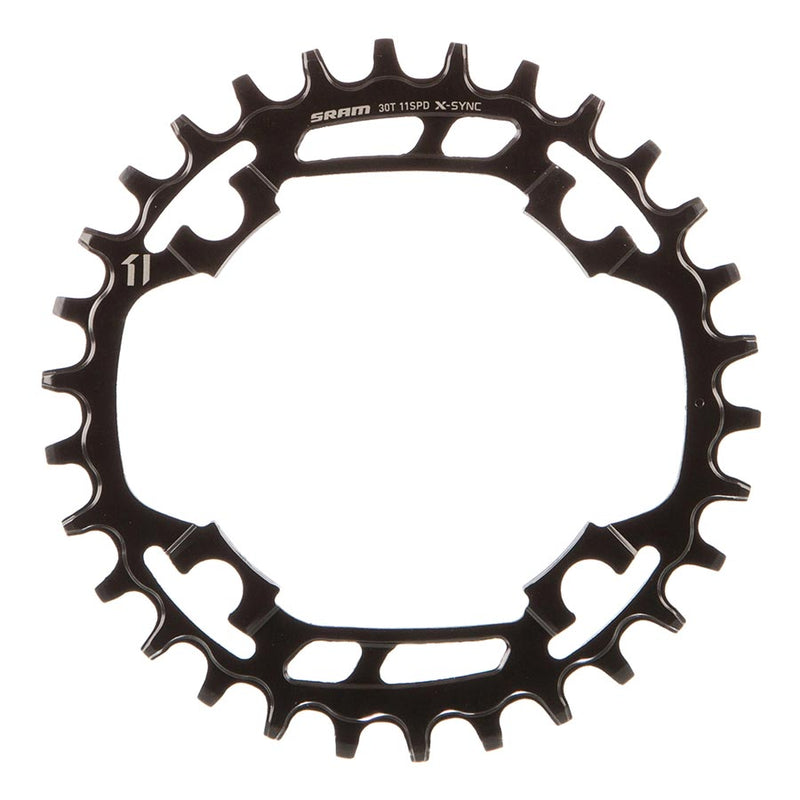 Load image into Gallery viewer, SRAM X-Sync Chainring 30t 94 BCD 10/11-Speed Steel Black Road MTB Hybrid