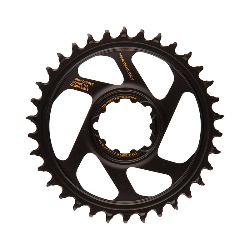 Load image into Gallery viewer, SRAM X-Sync 2 Eagle Chainring 34t Direct Mount 10/11/12-Speed Aluminum Black