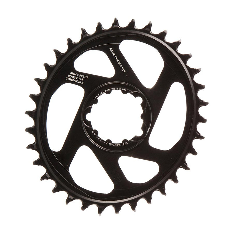 Load image into Gallery viewer, SRAM X-Sync 2 Eagle Chainring 34t SRAM Direct Mount Oval 12-Speed Aluminum Black