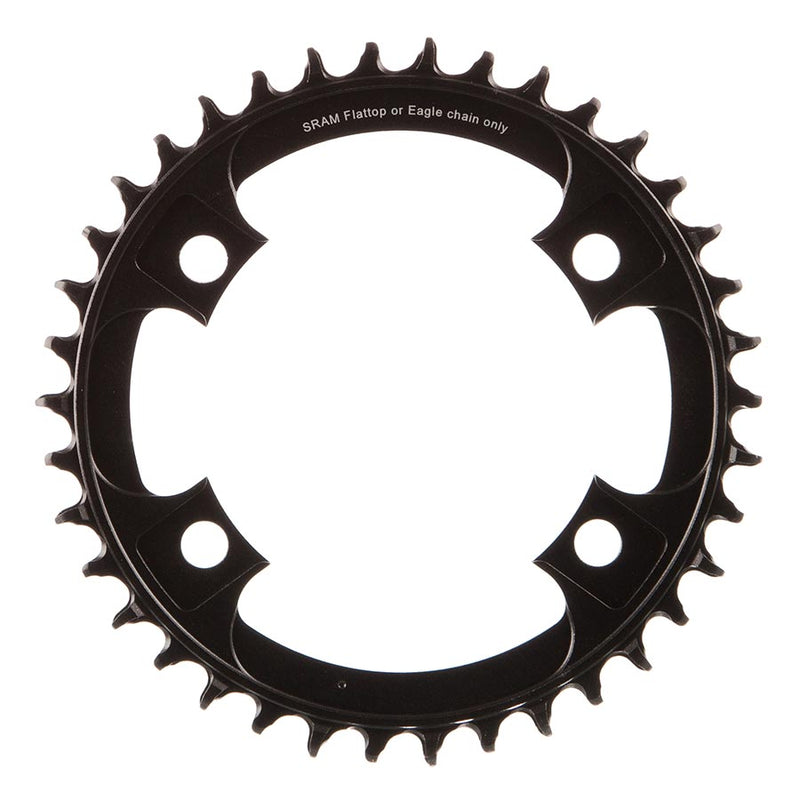 Load image into Gallery viewer, SRAM X-Sync Road Chainring 38t 107 BCD 4-Bolt 1x12-Speed Aluminum Blast Black