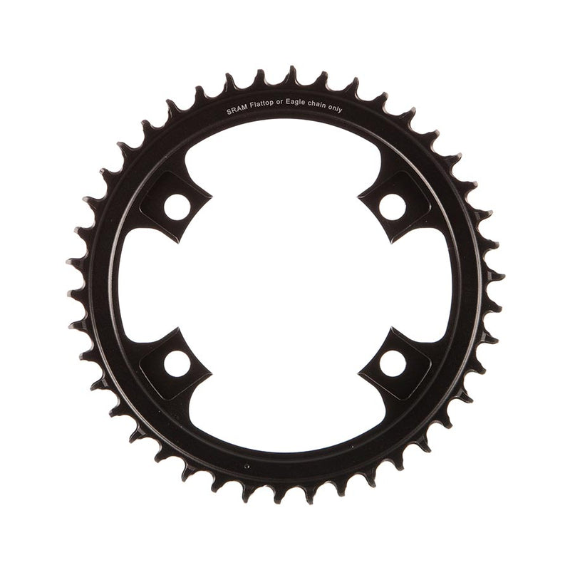 Load image into Gallery viewer, SRAM X-Sync Road Chainring 42t 107 BCD 4-Bolt 1x12-Speed Aluminum Blast Black