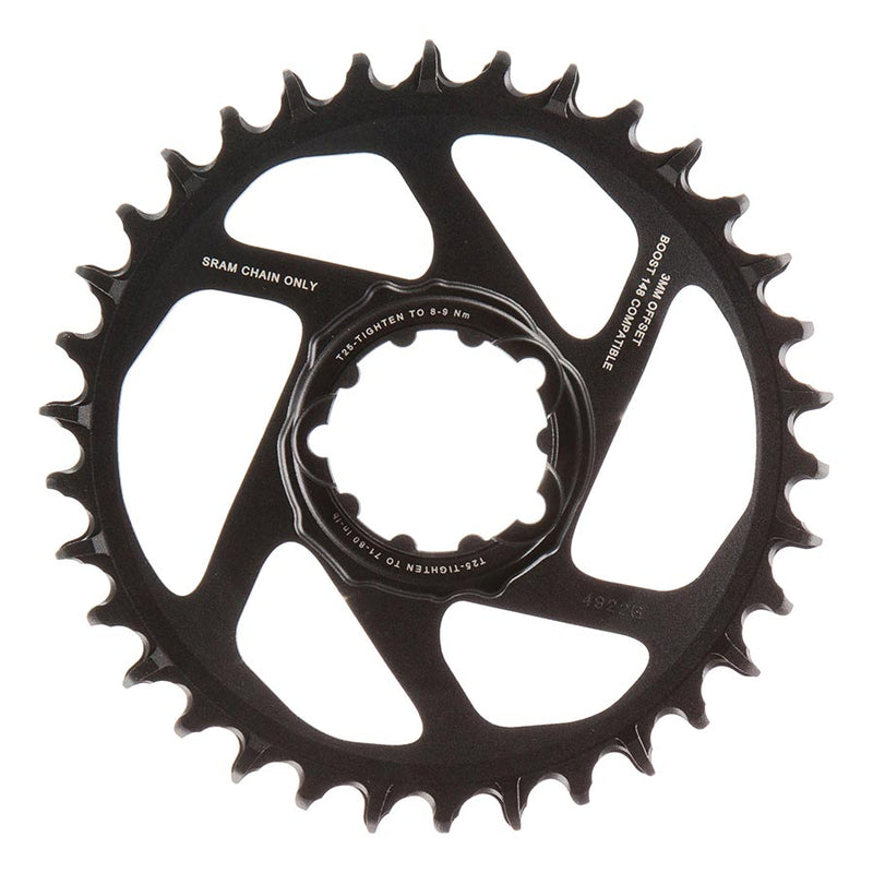 Load image into Gallery viewer, SRAM 34T X-Sync 2 Chainring 34t SL Direct Mount Eagle 12-Spd Aluminum Lunar Blk