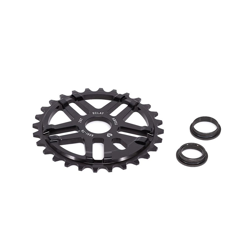 Load image into Gallery viewer, Eclat Abyss Chainring Teeth: 28, 6061-T6 Aluminum, Black