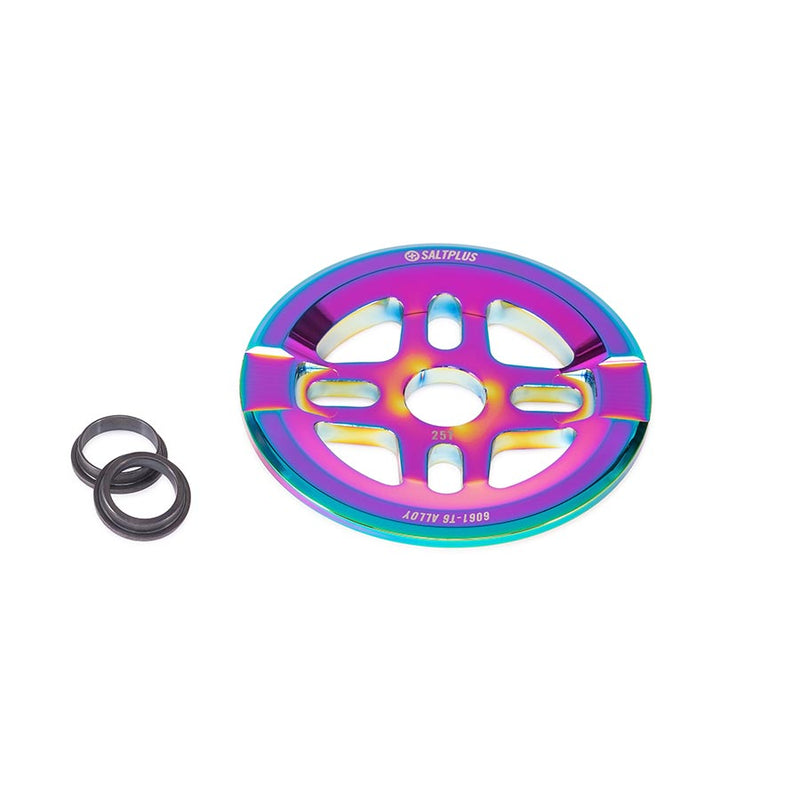 Load image into Gallery viewer, Salt Plus Orion Guard Sprocket Aluminum 25 Tooth with Spindle Adaptors: Oilslick