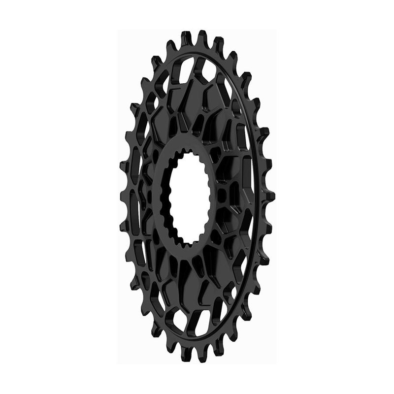Load image into Gallery viewer, Works Components GEO Shimano Chainring, Teeth: 30, Speed: 12, BCD: Direct Mount Shimano, Front, 7075-T6 Aluminum, Black
