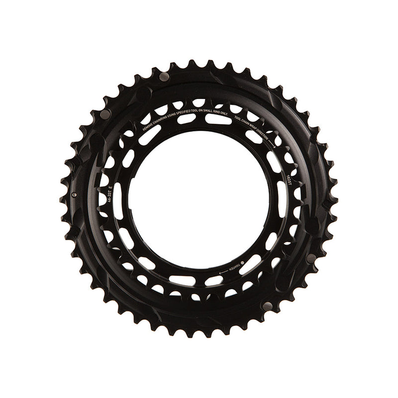 Load image into Gallery viewer, SRAM Force 2x Thread Mount Chainring - 46/33t, 12-Speed, Thread Mount (For Force E1 AXS PM Spider), Black, E1