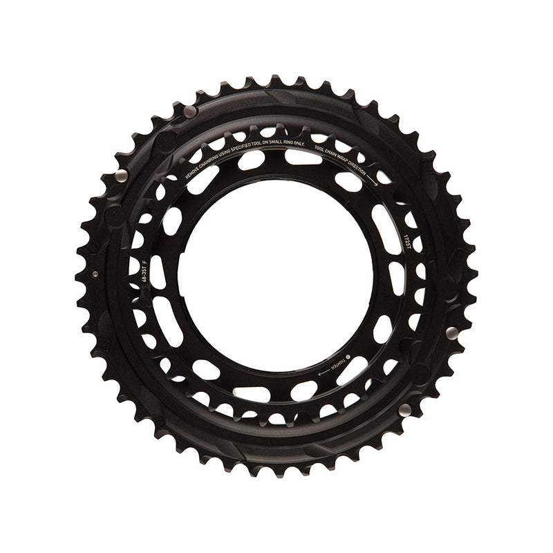 Load image into Gallery viewer, SRAM Force 2x Thread Mount Chainring - 48/35t, 12-Speed, Thread Mount (For Force E1 AXS PM Spider), Black, E1
