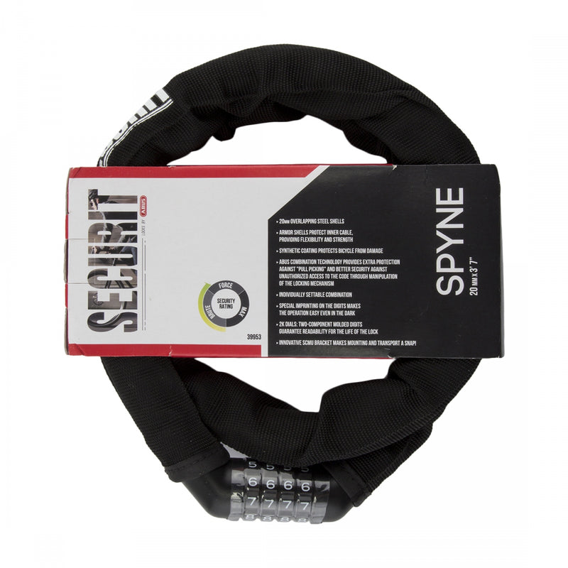 Load image into Gallery viewer, Securit Spyne Armor Combo Lock 20mm 3`7`/110cm Individually Settable Combo