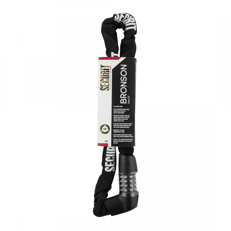 Load image into Gallery viewer, Securit Bronson Chain Combo Lock 6mm 2`5`/75cm Resettable Combination