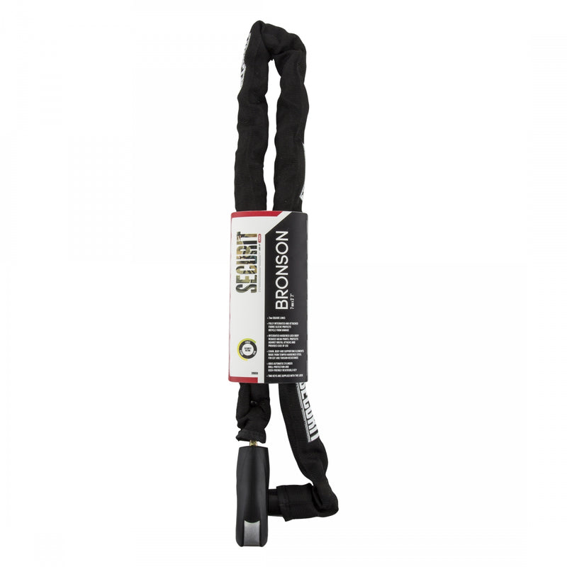 Load image into Gallery viewer, Securit Bronson Chain Key Lock 7mm 3`7`/110cm Resettable Combination
