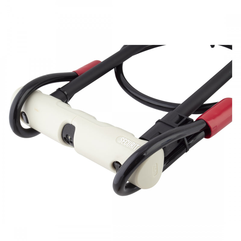 Load image into Gallery viewer, Securit Kolt U-Lock STD 3in11inx10mm Cable 12mm 6.5x9in/16.5x23cm with 2 Keys