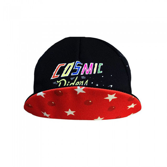 Load image into Gallery viewer, Cinelli Cycling Cap, Mora Art, Cosmic Riders, Black