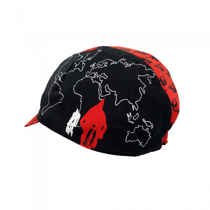 Load image into Gallery viewer, Cinelli Cycling Cap, Futura Domestiq, Black/Red NLS